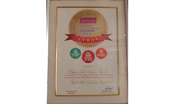 School Excellence Award - Ryan International School, Jaipur