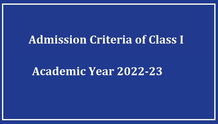 Admission Criteria 