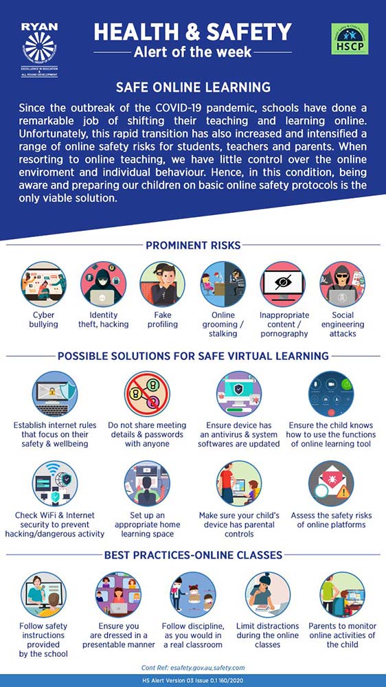 Safe Online Learning - Ryan International School, Sector 39